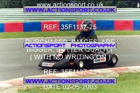 Photo: 35F1137-25 ActionSport Photography 02/05/2003 Club 100 Kart Enduro - Clay Pigeon Raceway _1_AllDrivers #36