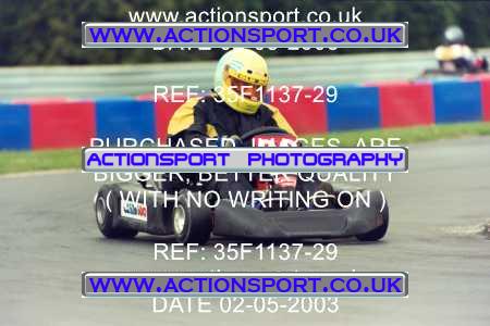 Photo: 35F1137-29 ActionSport Photography 02/05/2003 Club 100 Kart Enduro - Clay Pigeon Raceway _1_AllDrivers #28