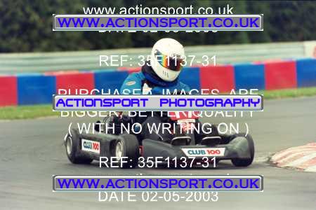 Photo: 35F1137-31 ActionSport Photography 02/05/2003 Club 100 Kart Enduro - Clay Pigeon Raceway _1_AllDrivers #17