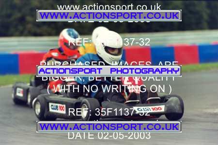 Photo: 35F1137-32 ActionSport Photography 02/05/2003 Club 100 Kart Enduro - Clay Pigeon Raceway _1_AllDrivers #27