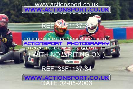 Photo: 35F1137-34 ActionSport Photography 02/05/2003 Club 100 Kart Enduro - Clay Pigeon Raceway _1_AllDrivers #15