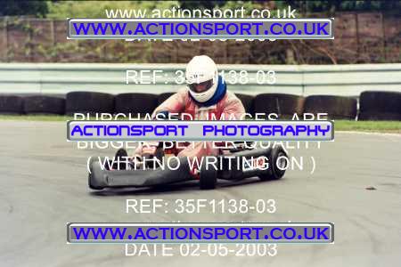 Photo: 35F1138-03 ActionSport Photography 02/05/2003 Club 100 Kart Enduro - Clay Pigeon Raceway _1_AllDrivers #28