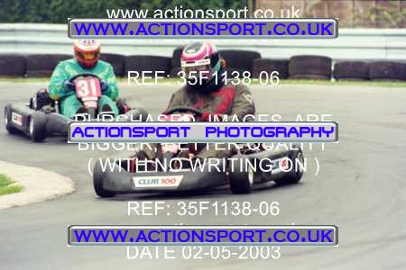 Photo: 35F1138-06 ActionSport Photography 02/05/2003 Club 100 Kart Enduro - Clay Pigeon Raceway _1_AllDrivers #3