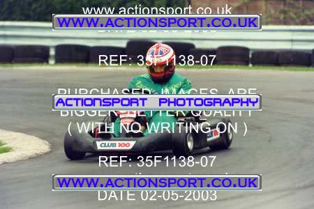 Photo: 35F1138-07 ActionSport Photography 02/05/2003 Club 100 Kart Enduro - Clay Pigeon Raceway _1_AllDrivers #31