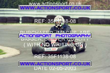 Photo: 35F1138-08 ActionSport Photography 02/05/2003 Club 100 Kart Enduro - Clay Pigeon Raceway _1_AllDrivers #14