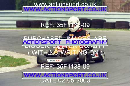 Photo: 35F1138-09 ActionSport Photography 02/05/2003 Club 100 Kart Enduro - Clay Pigeon Raceway _1_AllDrivers #12