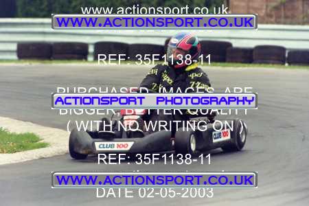 Photo: 35F1138-11 ActionSport Photography 02/05/2003 Club 100 Kart Enduro - Clay Pigeon Raceway _1_AllDrivers #9