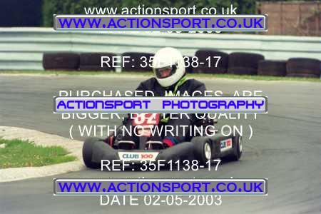 Photo: 35F1138-17 ActionSport Photography 02/05/2003 Club 100 Kart Enduro - Clay Pigeon Raceway _1_AllDrivers #32