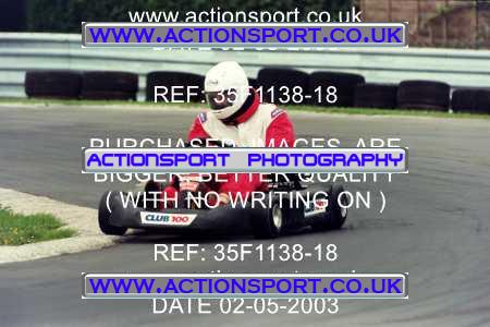 Photo: 35F1138-18 ActionSport Photography 02/05/2003 Club 100 Kart Enduro - Clay Pigeon Raceway _1_AllDrivers #26