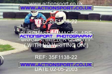 Photo: 35F1138-22 ActionSport Photography 02/05/2003 Club 100 Kart Enduro - Clay Pigeon Raceway _1_AllDrivers #10