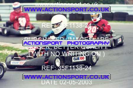 Photo: 35F1138-24 ActionSport Photography 02/05/2003 Club 100 Kart Enduro - Clay Pigeon Raceway _1_AllDrivers #27