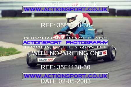Photo: 35F1138-30 ActionSport Photography 02/05/2003 Club 100 Kart Enduro - Clay Pigeon Raceway _1_AllDrivers #27