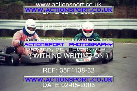 Photo: 35F1138-32 ActionSport Photography 02/05/2003 Club 100 Kart Enduro - Clay Pigeon Raceway _1_AllDrivers #28