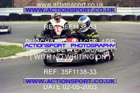 Photo: 35F1138-33 ActionSport Photography 02/05/2003 Club 100 Kart Enduro - Clay Pigeon Raceway _1_AllDrivers #2