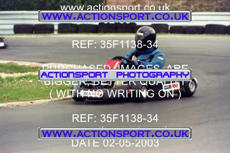 Photo: 35F1138-34 ActionSport Photography 02/05/2003 Club 100 Kart Enduro - Clay Pigeon Raceway _1_AllDrivers #1