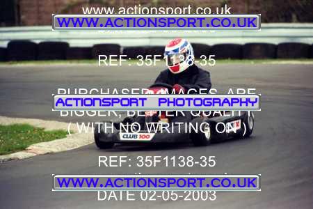 Photo: 35F1138-35 ActionSport Photography 02/05/2003 Club 100 Kart Enduro - Clay Pigeon Raceway _1_AllDrivers #23