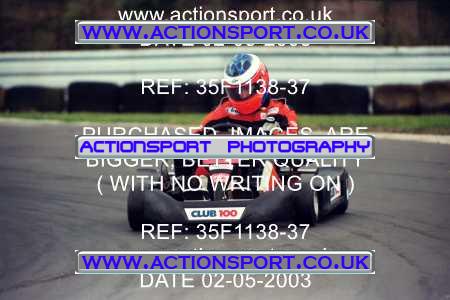 Photo: 35F1138-37 ActionSport Photography 02/05/2003 Club 100 Kart Enduro - Clay Pigeon Raceway _1_AllDrivers #7