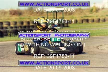 Photo: 39F1783-11 ActionSport Photography 20/09/2003 F6 Karting - Bayford Meadow _3_HondaJuniorProKart-F6JuniorStandard #77