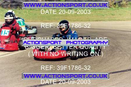 Photo: 39F1786-32 ActionSport Photography 20/09/2003 F6 Karting - Bayford Meadow _3_HondaJuniorProKart-F6JuniorStandard #2022