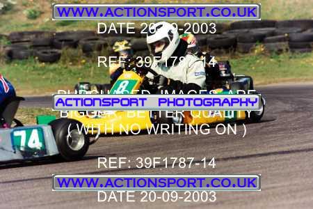 Photo: 39F1787-14 ActionSport Photography 20/09/2003 F6 Karting - Bayford Meadow _3_HondaJuniorProKart-F6JuniorStandard #8