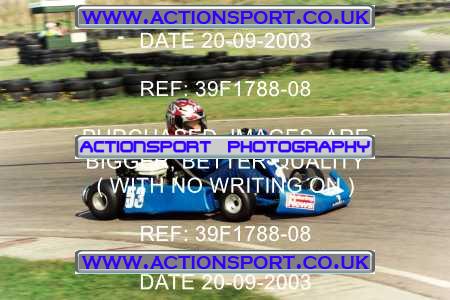 Photo: 39F1788-08 ActionSport Photography 20/09/2003 F6 Karting - Bayford Meadow _3_HondaJuniorProKart-F6JuniorStandard #53