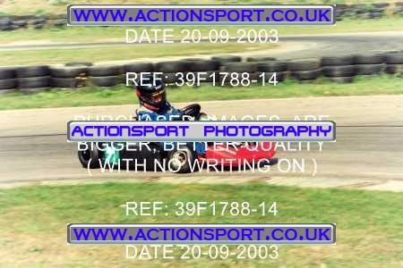 Photo: 39F1788-14 ActionSport Photography 20/09/2003 F6 Karting - Bayford Meadow _3_HondaJuniorProKart-F6JuniorStandard #2022