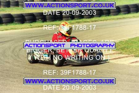 Photo: 39F1788-17 ActionSport Photography 20/09/2003 F6 Karting - Bayford Meadow _3_HondaJuniorProKart-F6JuniorStandard #46