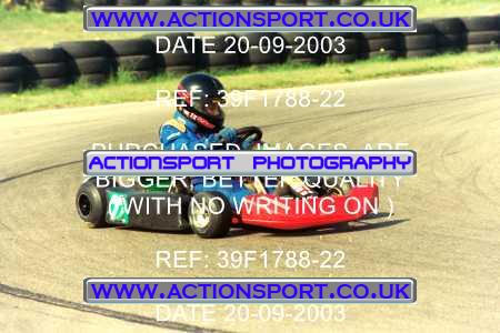 Photo: 39F1788-22 ActionSport Photography 20/09/2003 F6 Karting - Bayford Meadow _3_HondaJuniorProKart-F6JuniorStandard #2022