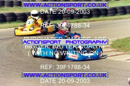 Photo: 39F1788-34 ActionSport Photography 20/09/2003 F6 Karting - Bayford Meadow _3_HondaJuniorProKart-F6JuniorStandard #53