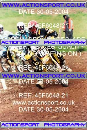 Photo: 45F6048-21 ActionSport Photography 30/05/2004 AMCA Plymouth MCC - Landrake _5_125JuniorsGroup2 #186