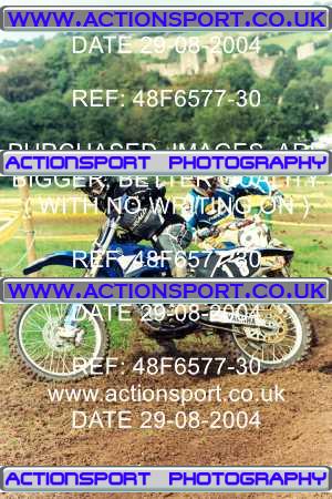 Photo: 48F6577-30 ActionSport Photography 29/08/2004 AMCA Tormarton MXC - Farleigh Castle _2_125JuniorsGroup1 #15