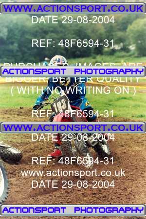 Photo: 48F6594-31 ActionSport Photography 29/08/2004 AMCA Tormarton MXC - Farleigh Castle _9_125JuniorsGroup2 #183