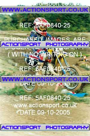 Photo: 5AF0840-25 ActionSport Photography 09/10/2005 Ringwood MXC - Foxholes  _1_Juniors #20
