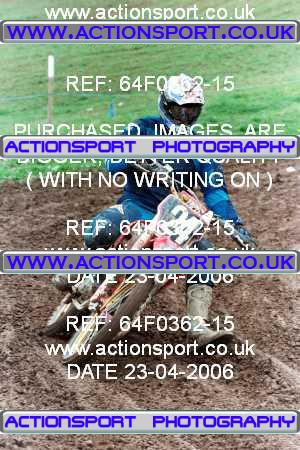Photo: 64F0362-15 ActionSport Photography 23/04/2006 AMCA Ollerton MC - Bevercotes  _8_250-750Juniors #24