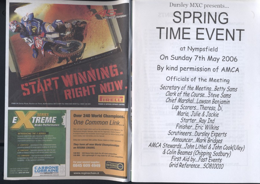 Event programme page
