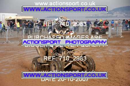 Photo: 710_2983 ActionSport Photography 20,21/10/2007 Weston Beach Race 2007  _2_AdultQuads-Sidecars #260