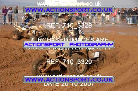 Photo: 710_3329 ActionSport Photography 20,21/10/2007 Weston Beach Race 2007  _2_AdultQuads-Sidecars #260