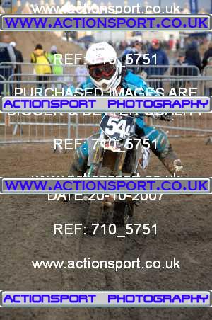 Photo: 710_5751 ActionSport Photography 20,21/10/2007 Weston Beach Race 2007  _1_65cc #54